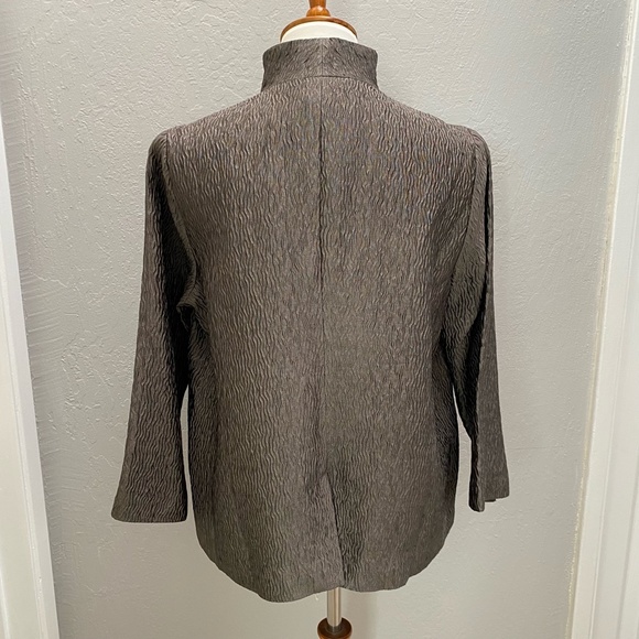 Eileen Fisher Kimono Jacket 3/4 Sleeves Silk Squiggle Branch Small NWT - Picture 3 of 15